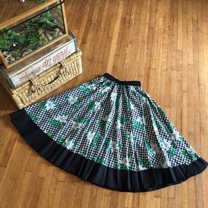 J Gee small midi floral skirt